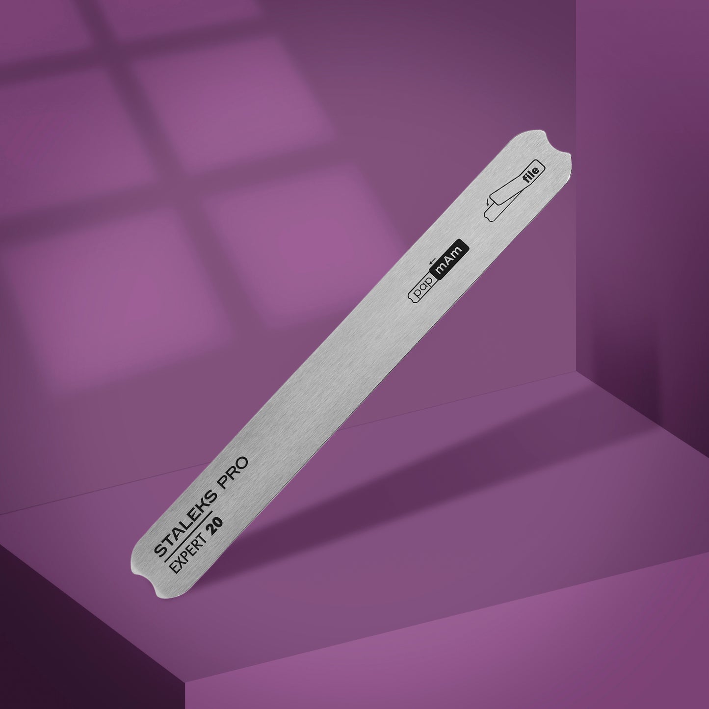 Straight metal nail file (base) EXPERT 20