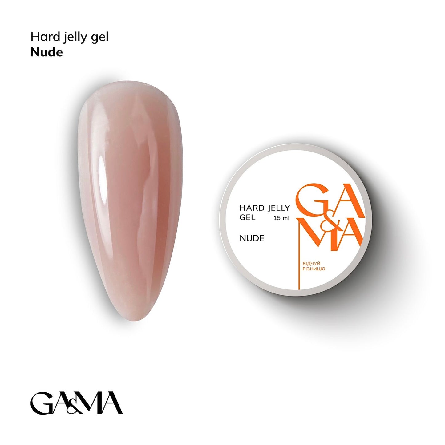 GA&MA Hard jelly gel - Nude