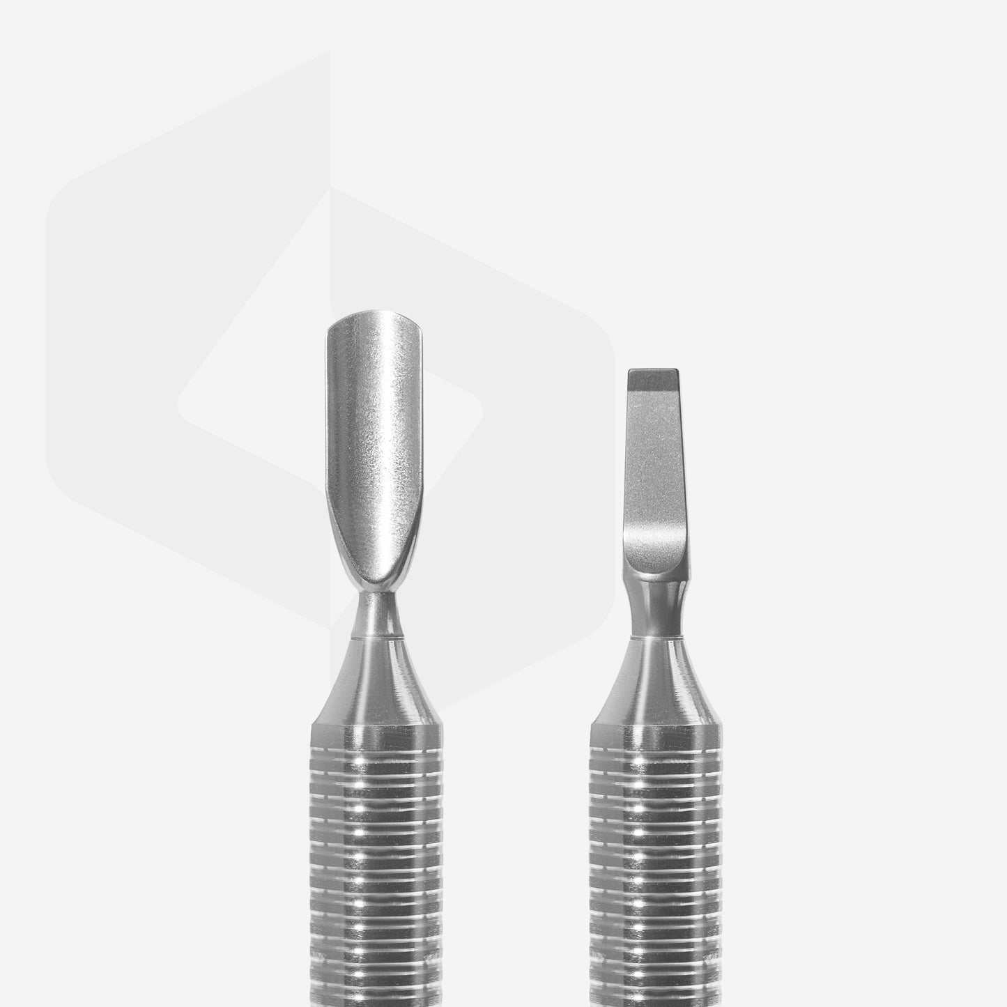 Hollow manicure pusher EXPERT 100 TYPE 5 (rounded pusher and wide blade)