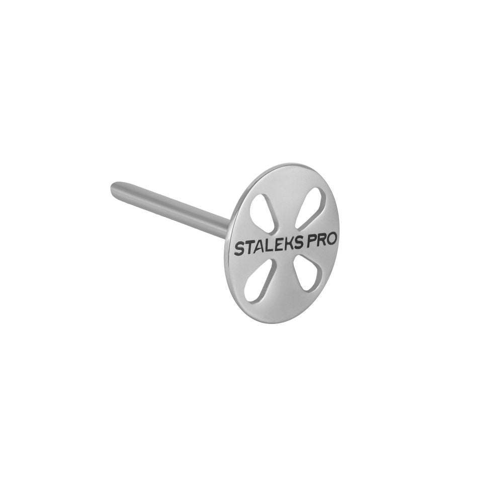 PODODISC STALEKS PRO L (25 mm) Elongated pedicure disc in the set with disposable files 180 grit (5 pcs)