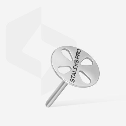 PODODISC STALEKS PRO L (25 mm) pedicure disc in the set with disposable files 180 grit (5 pcs)